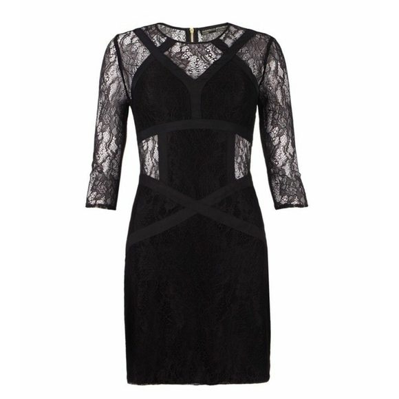 All Saints Dresses & Skirts - All Saints Black Lace Back Neely Dress
